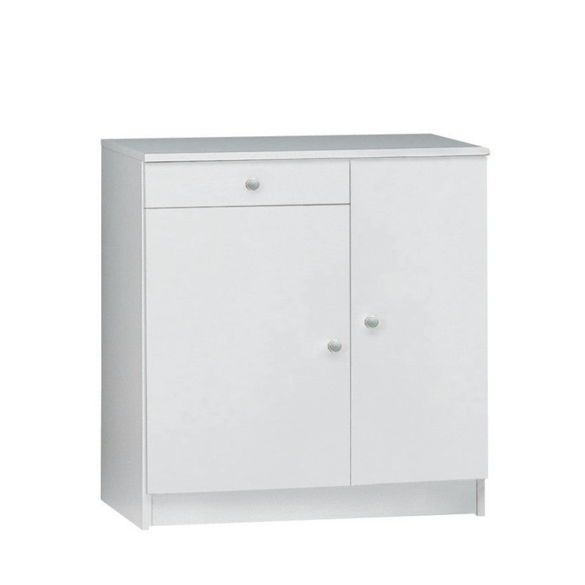 Armoire de salon multifonctionnelle bureau 2 portes 4 compartiments tiroir Kyn - 3