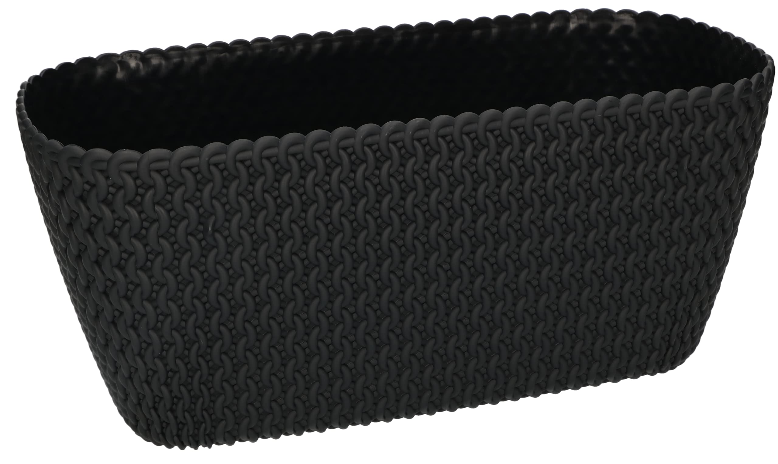 Doniczka 300 mm skrzynka balkonowa owalna - Kolor antracyt - KOTARBAU