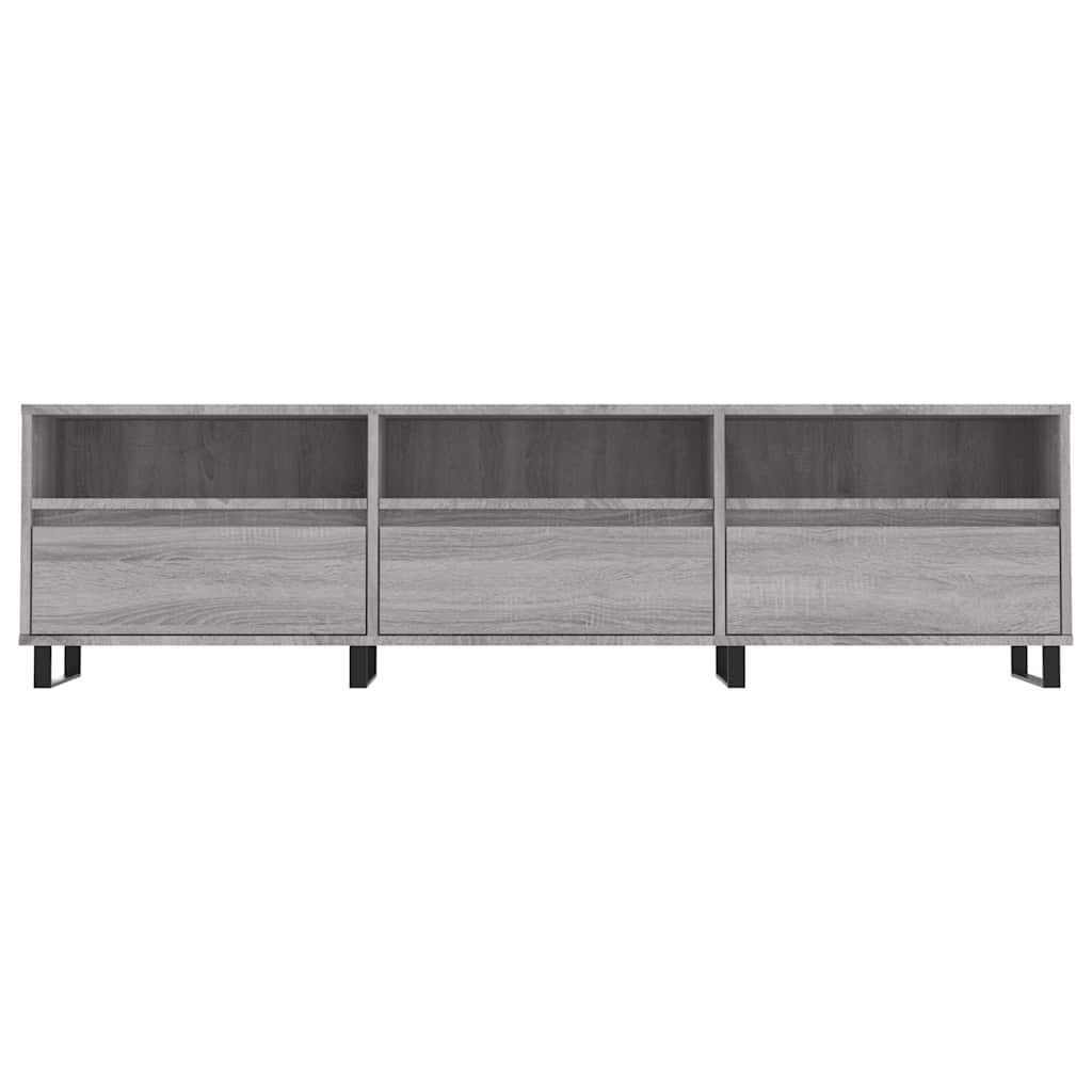 vidaXL Meuble TV sonoma gris 150x30x44,5 cm bois d'ingénierie - 5