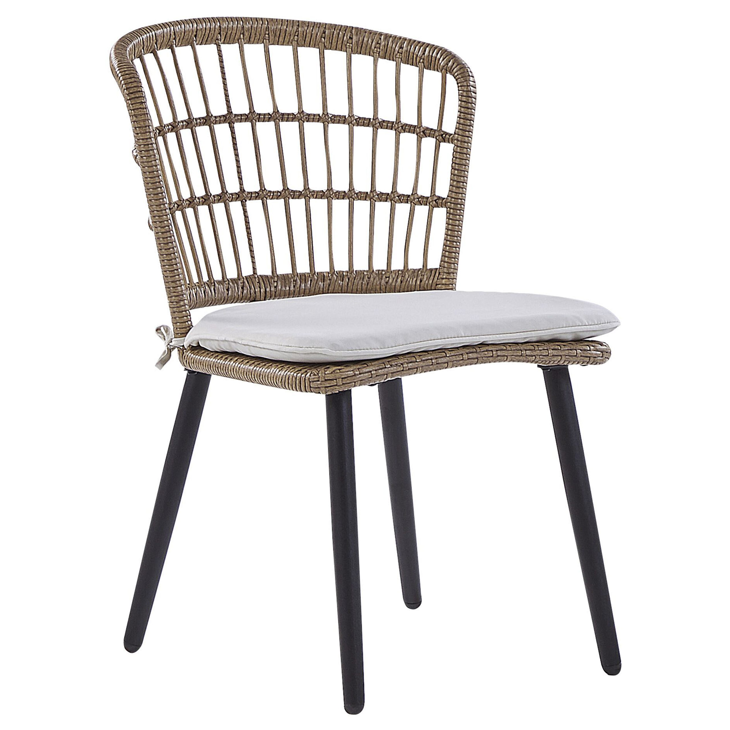 Beliani Conjunto de comedor exterior 6 plazas ALIANO II con cojines Beige - 8