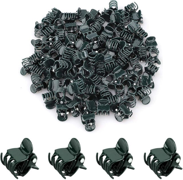 Pinces à Orchidées,100 Pcs Pince Pour Plantes,Clip Pour Orchidée,Clip D'orchidée Plastique,Pinces à Orchidées Petites Clips,Plant Clip