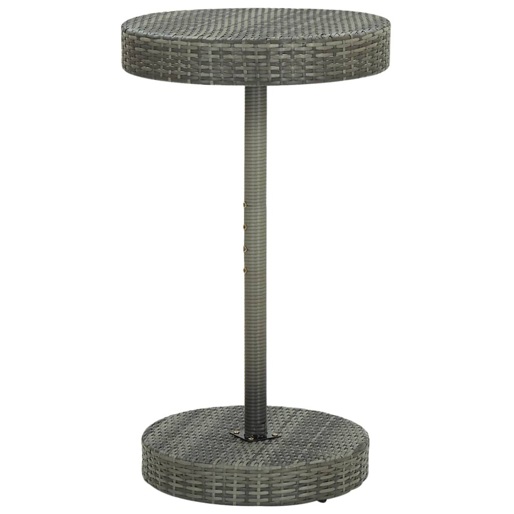 Maison Exclusive - Set Bar da Giardino 3 pz con Cuscini in Polyrattan Grigio - 3