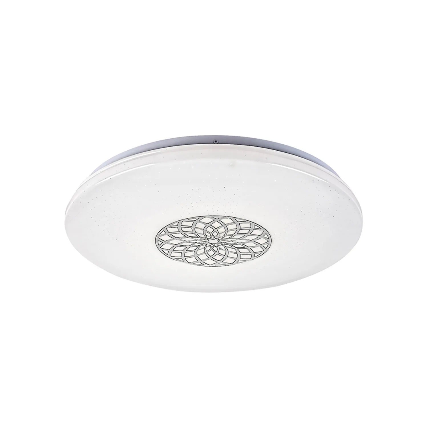 Plafon okrągły z pilotem Ophelia LED 24W Odcienie bieli 2000lm chromowany biały wym:6,5x39,5x39,5cm IP20 Rabalux