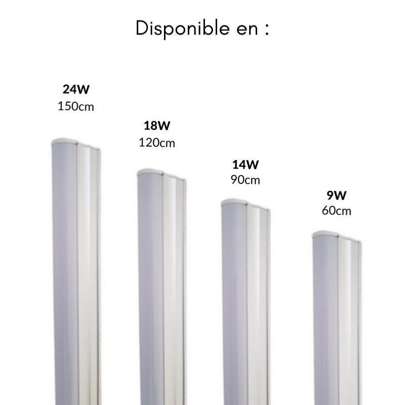 Tubo al neon LED 150cm T5 24W - bianco neutro 4000K - 5500K - SILAMP - 5
