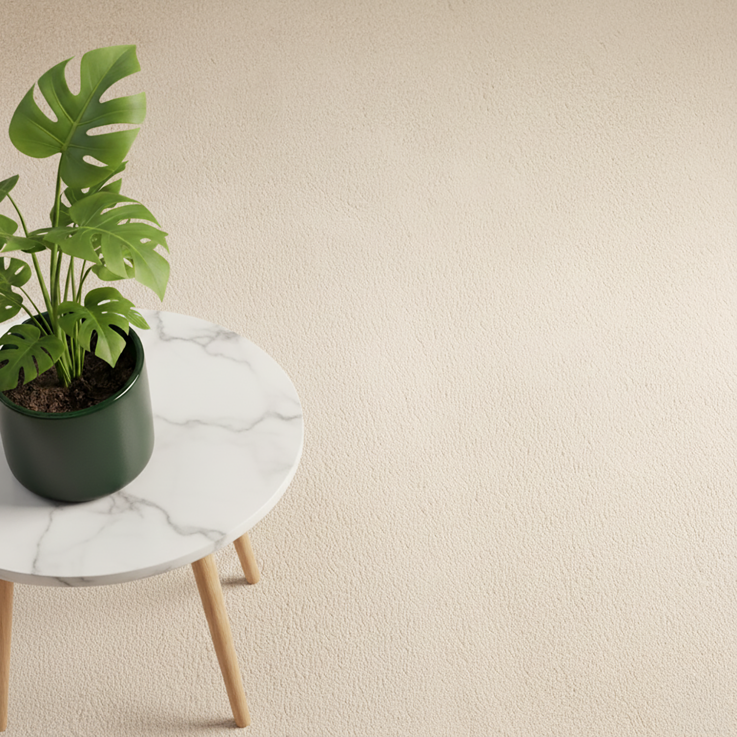 RUGURA - Alfombra Salón Moderna Unicolor Lavable Antideslizante Pelo Corto y Suave 150x220cm Beige - 3