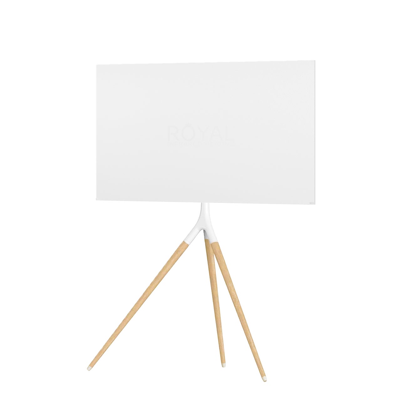 Panel calefactor de infrarrojos lejanos domus air 580w blanco con soporte trípode (termostato no incluido)