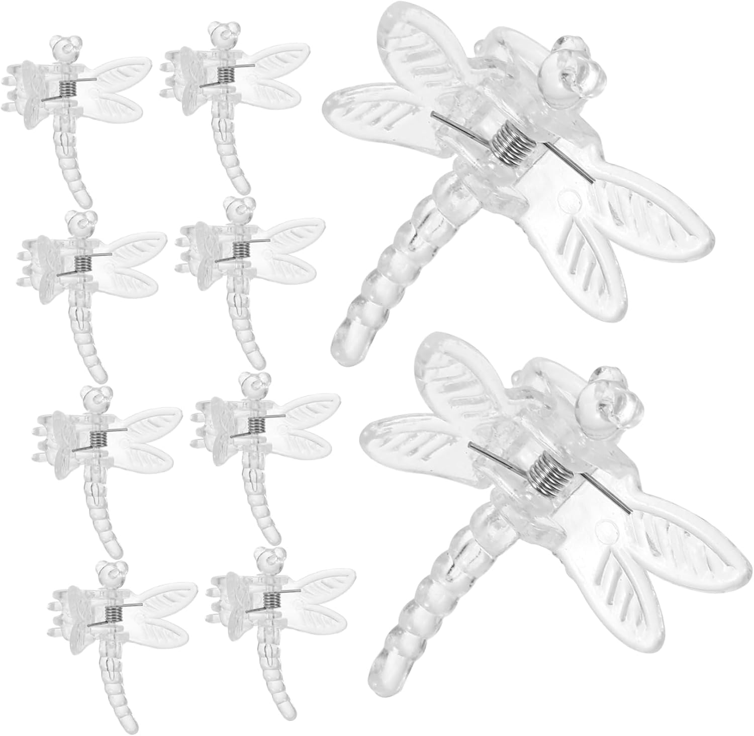 Zestaw 10 przezroczystych klipsów do storczyków do roślin ogrodowych i łodyg, akrylowe klipsy podporowe do storczyków, solidne narzędzia ogrodnicze