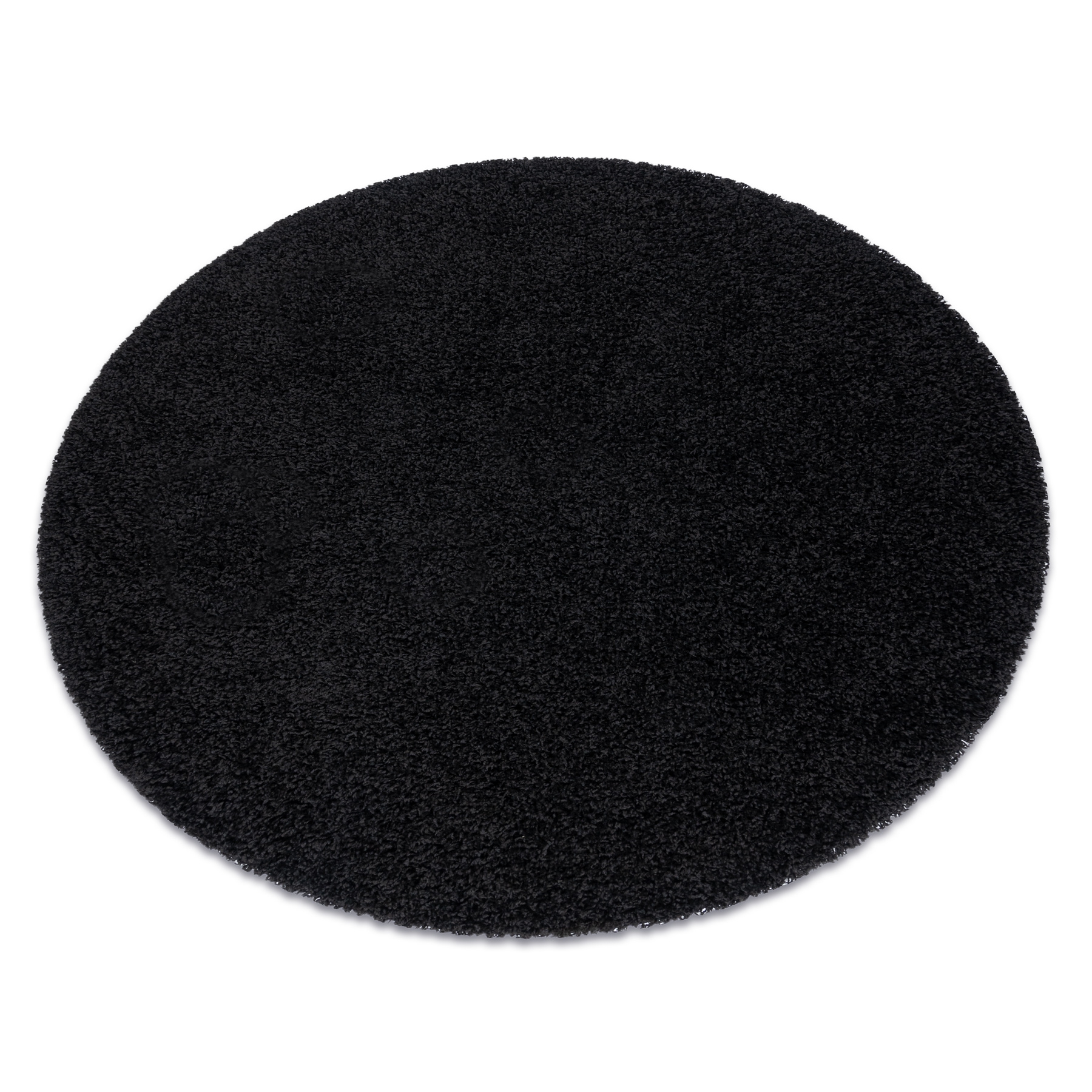 Dywan SOFFI koło shaggy 5cm czarny koło 100 cm