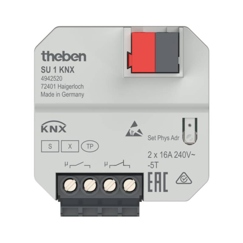Actionneur de jalousie AMD Theben JM 8 T KNX, 8-fois, 24V Actionneur de jalousie AMD Theben JM 8 T KNX, 8-fois, 24V