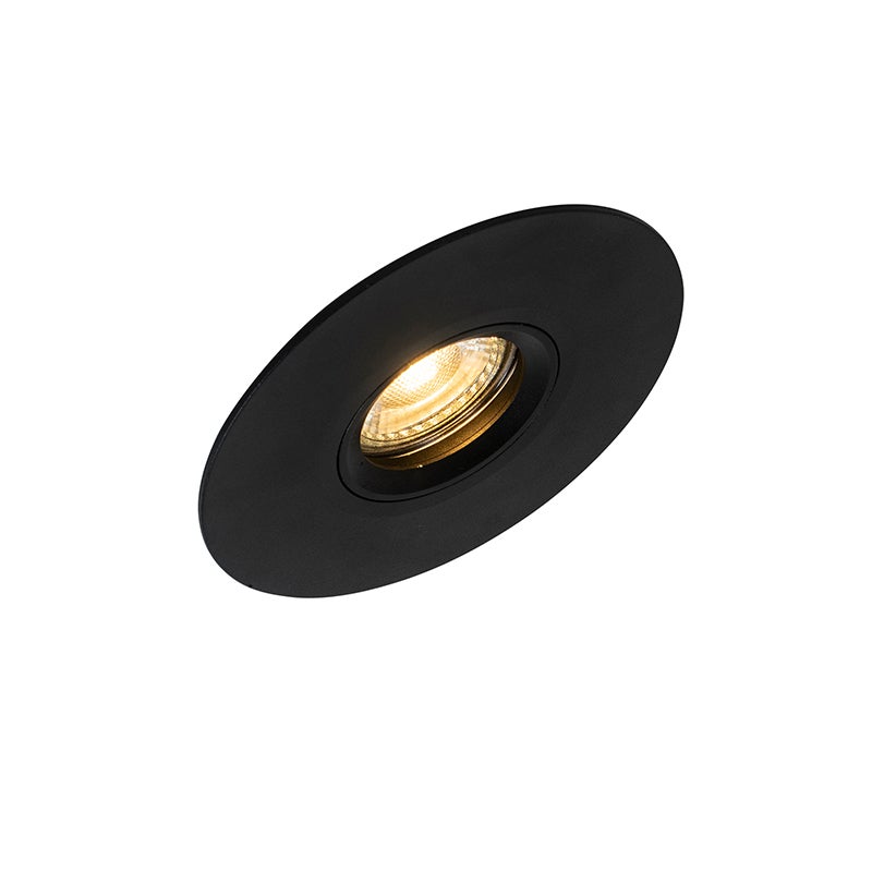 Faretto da incasso smart nero con Wifi GU10 50mm - Buco - 5