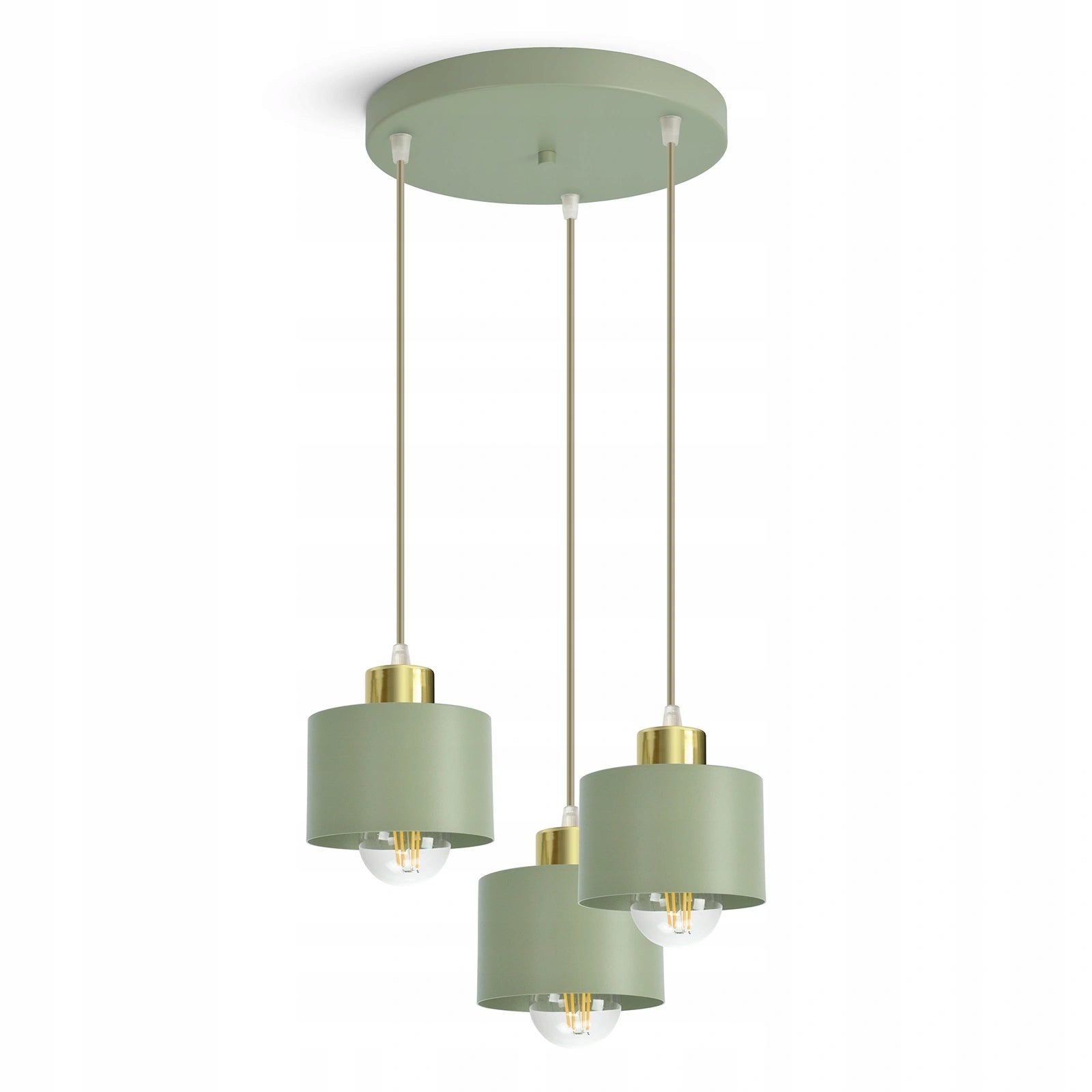 Lampa sufitowa wisząca regulowana szałwia 486-EZ3 do salonu kuchni nad stół