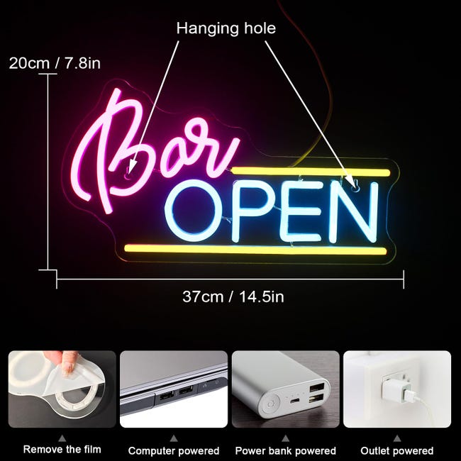Insegna al neon per freccette - Sala giochi, Bar domestico Insegna al neon per freccette - Sala giochi, Bar domestico