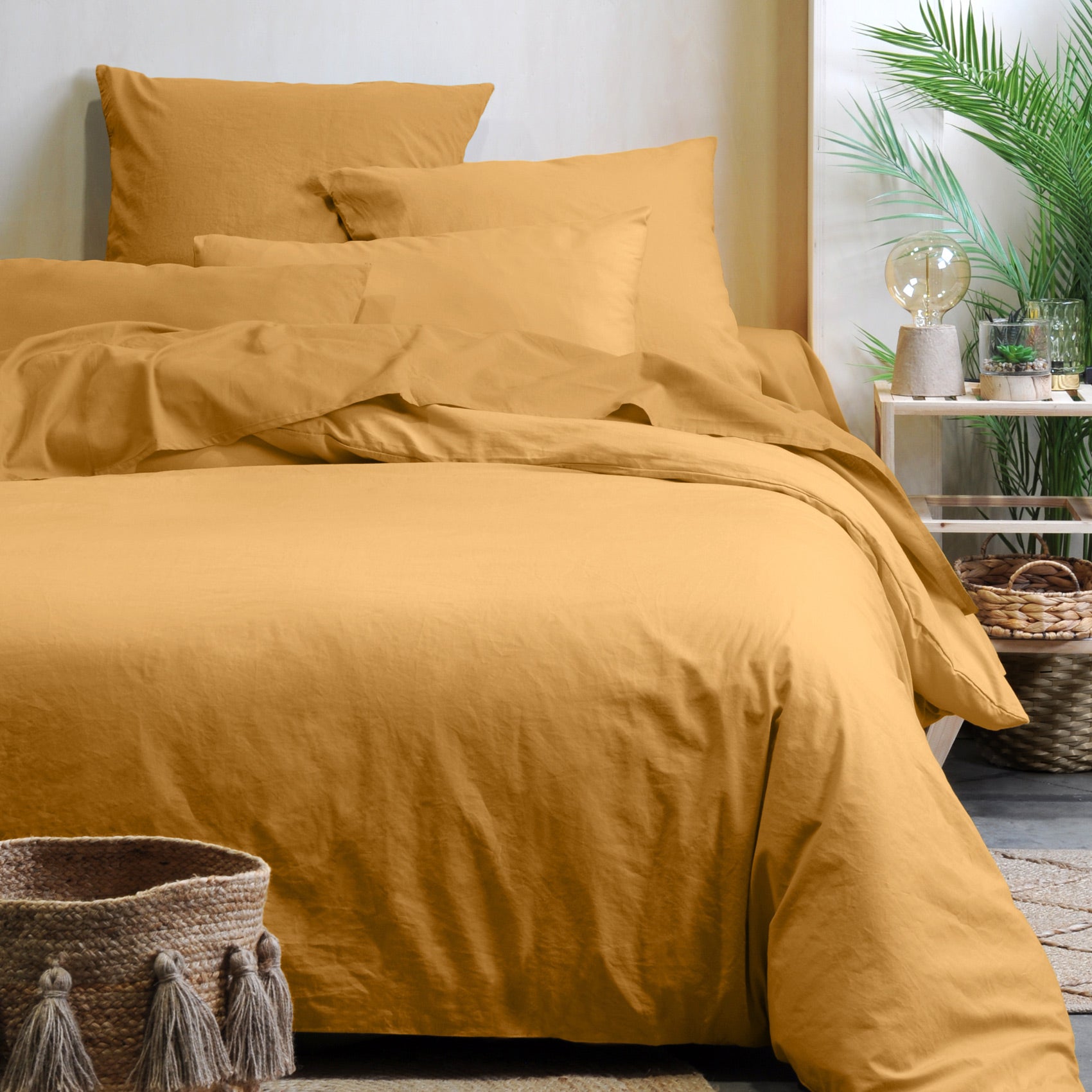 Parure De Lit 4 Pièces En Flanelle Coton - Imprimé Moderne - Double/King Size - Infroissable - GC Gaveno Cavailia