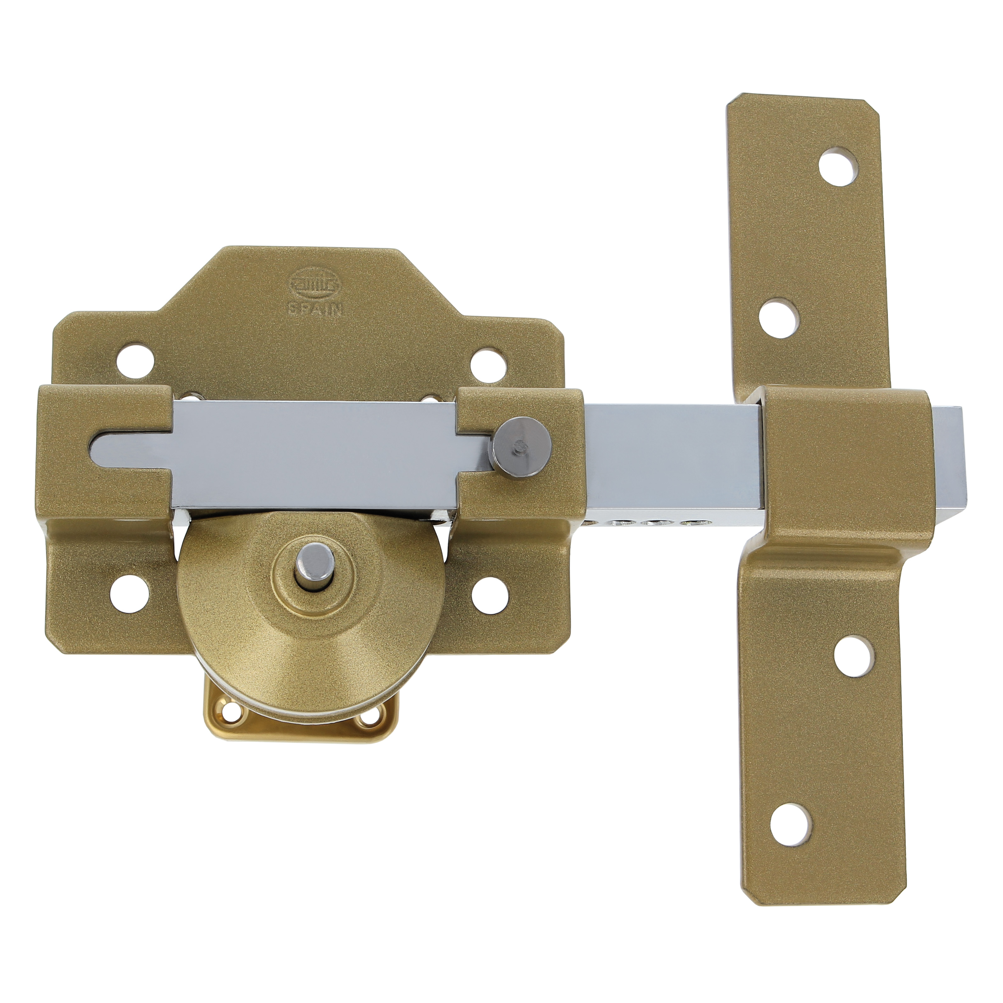 Amig - Cerrojo de Sobreponer para Puertas con Cilindro de Seguridad y