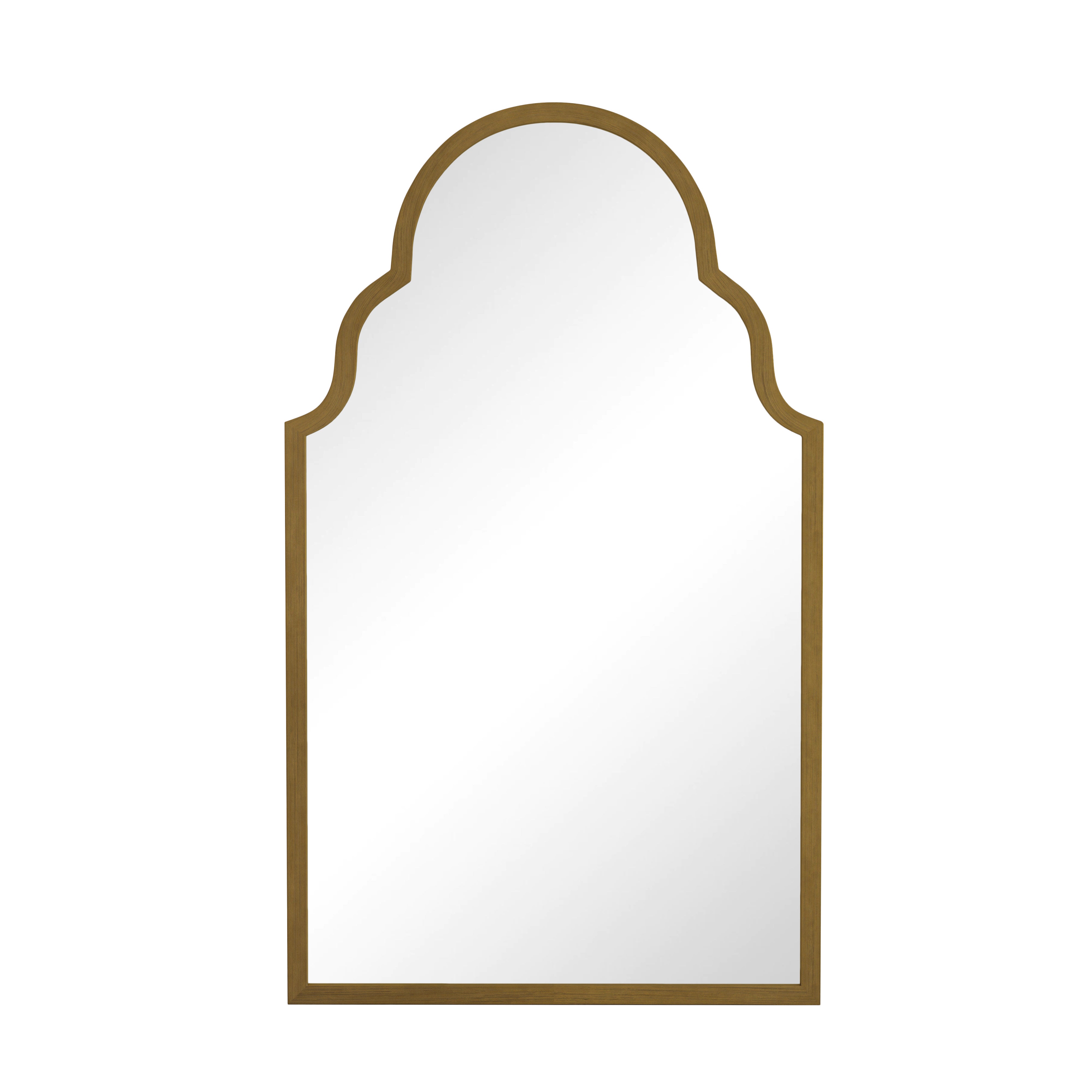 Miroir rectangulaire, 61 x 101 cm, bronze, cadre en métal, miroir mural de salle de bain, pour salle de bain, salon, chambre à coucher, décoration mur - 5