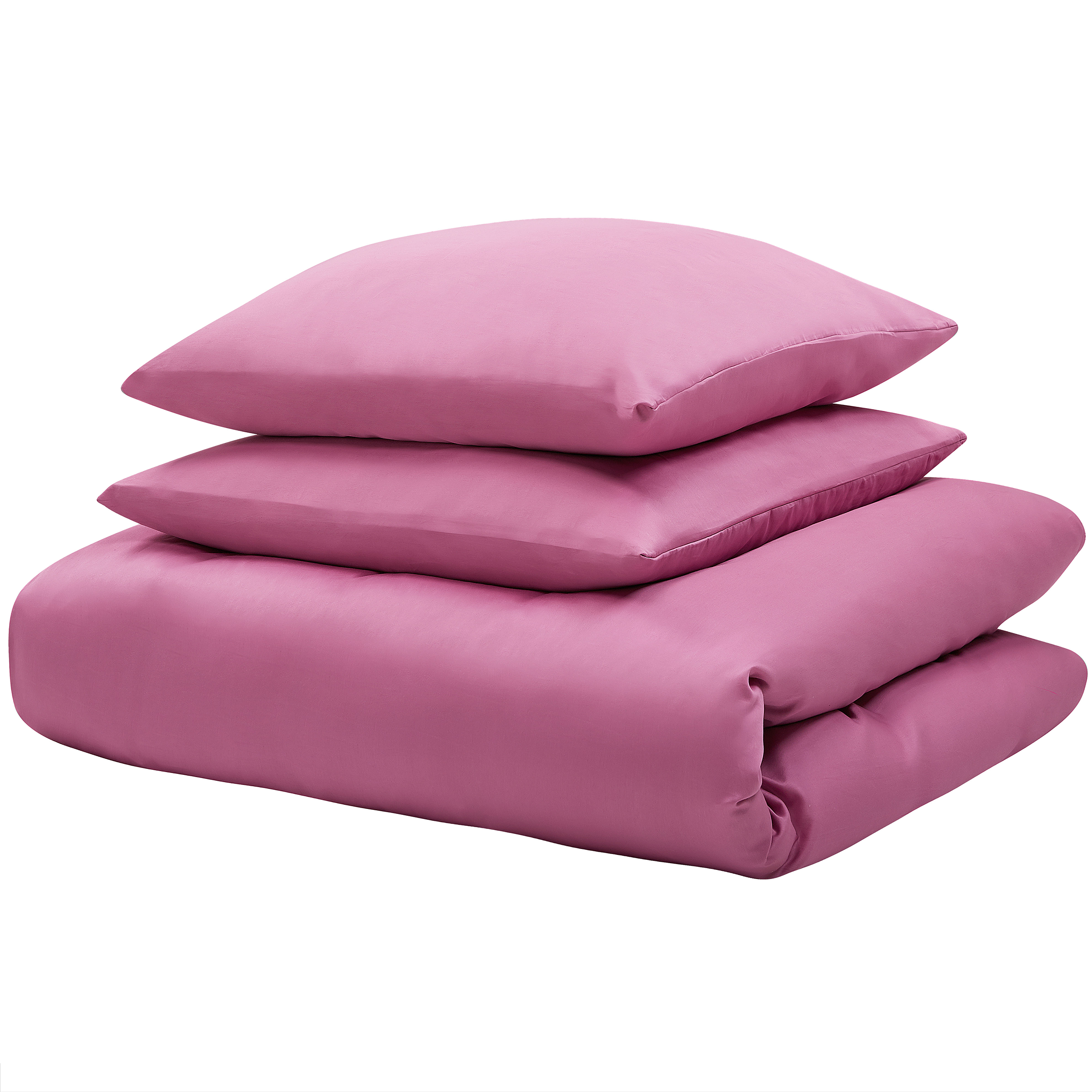 Set Copripiumino HARMONRIDGE Raso di Cotone 155 x 220 cm Rosa - 6