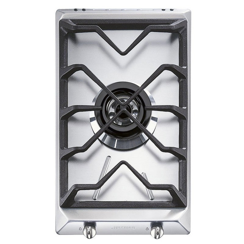 Placa de gas empotrada smeg srv531gh5 de 1 quemador en acero inoxidable