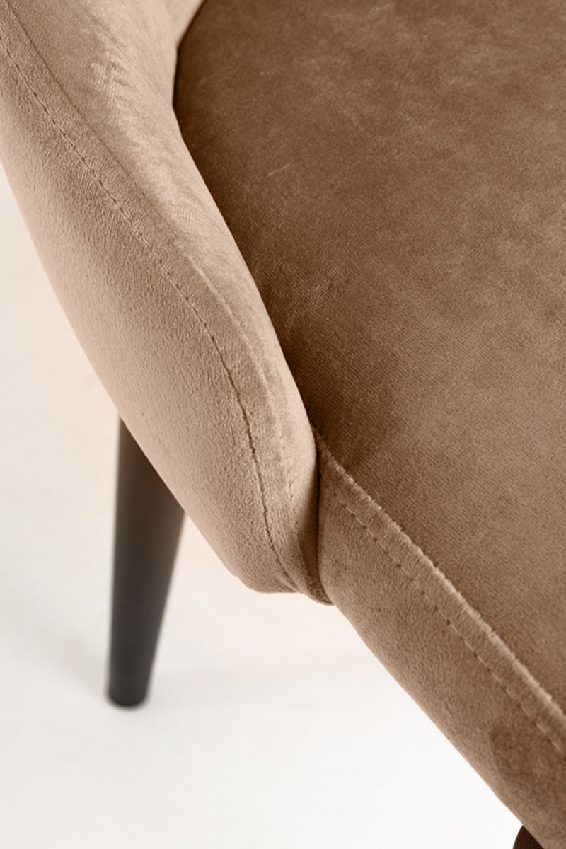 Regalos Miguel - Packs Sillas Comedor - Pack 6 Sillas Kan Terciopelo - Marrón Claro - 5