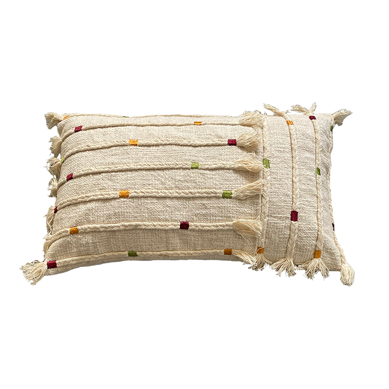 Housse de coussin en coton Hupa 30x50 Naturel - 2