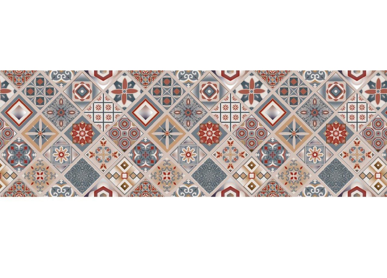 CapitanCasa Tappeto Passatoia Antiscivolo 50x180 Cm - Stampa Digitale Fantasia Cani Legno - Made In Italy