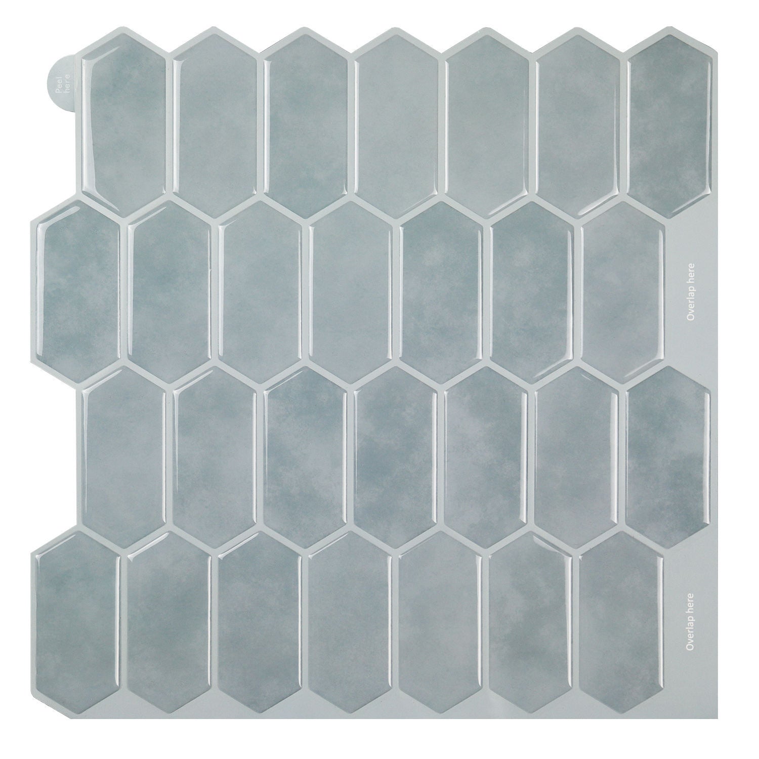 Panel Kuchenny Szary - 10 Szt. Dekoracyjnych Wodoodpornych z Efektem 3D do Nowoczesnych Wnętrz