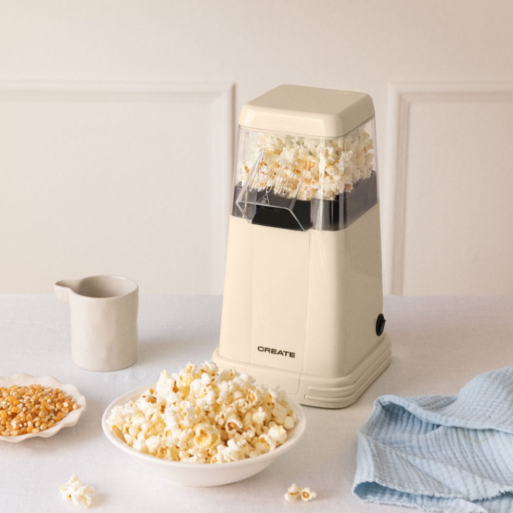 CREATE - POPCORN MAKER RETRO - Elektryczna maszyna do popcornu - Blanc cassé
