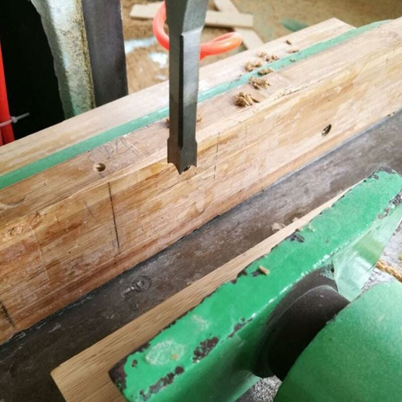 Jeu de forets à trous carrés de 4 pièces, forets à bois à trous carrés, ciseau à mortaise de perçage de trous carrés - 4