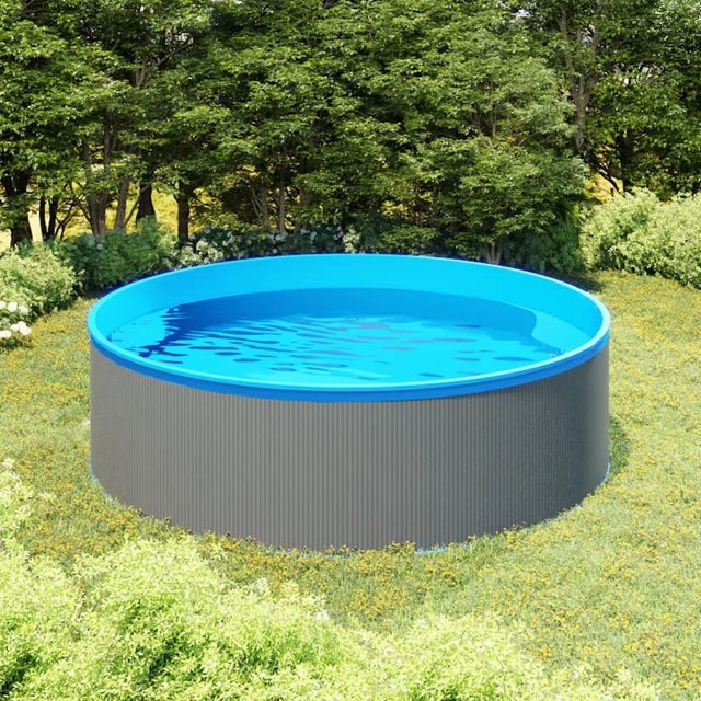 Textiles Hub Piscine gonflable avec auvent, grande piscine gonflable