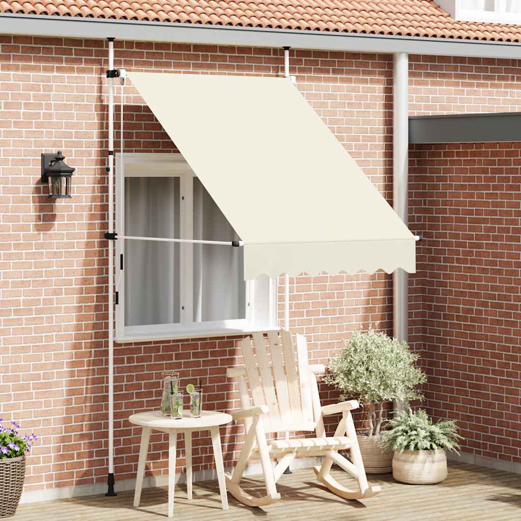 Maison exclusive - toldo retráctil de operación manual 150 cm crema