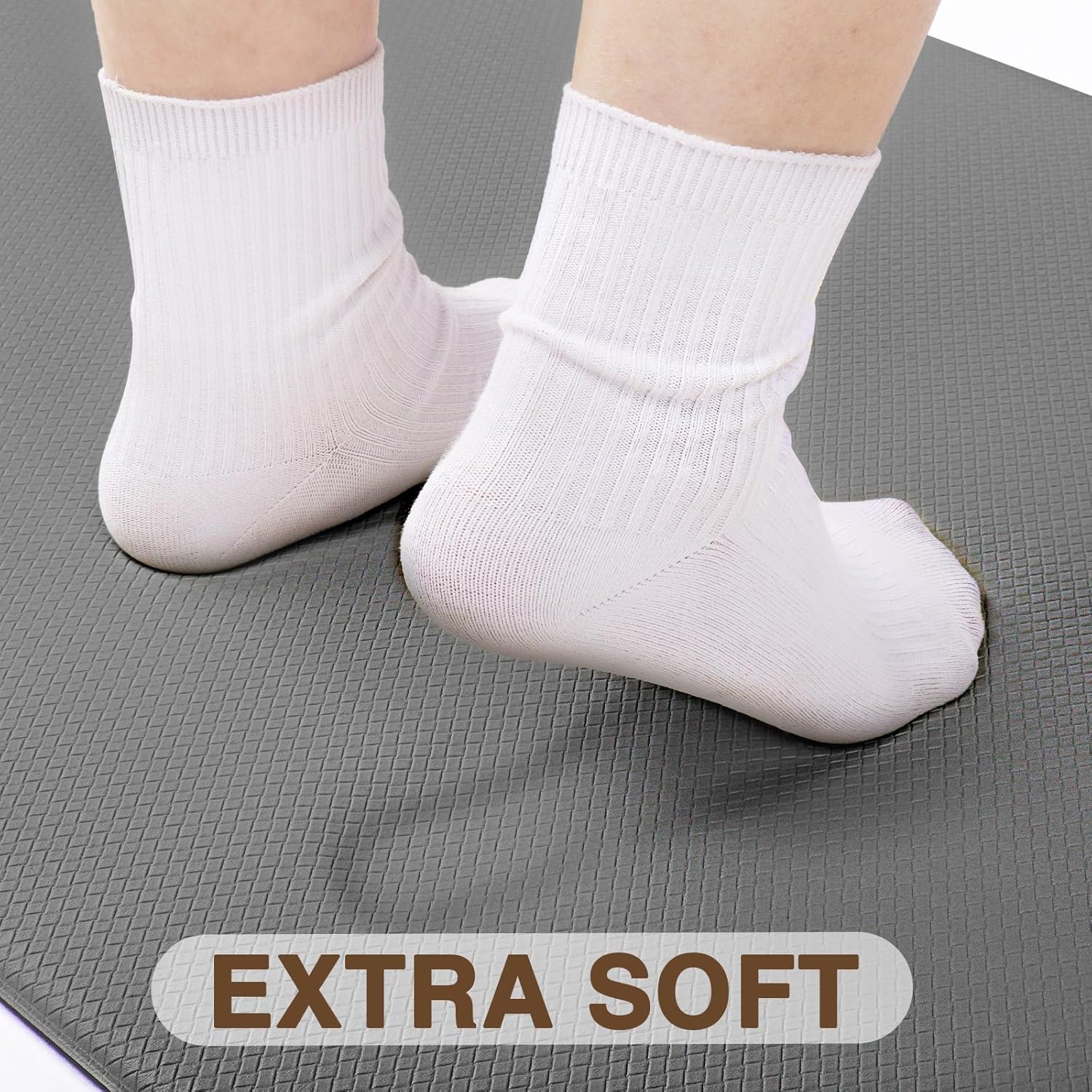 Tapete de cozinha antiderrapante e impermeável para cozinhas, salas de jantar, corredores, lavanderias, cinza - 45 cm x 150 cm - 2