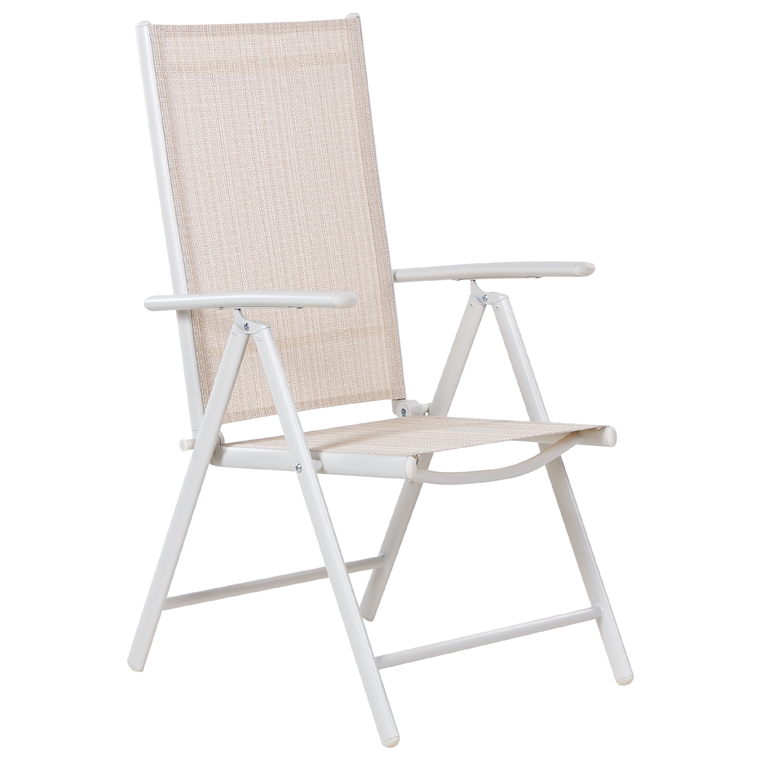 Beliani Conjunto de comedor exterior 6 plazas CATANIA Metal Beige - 6