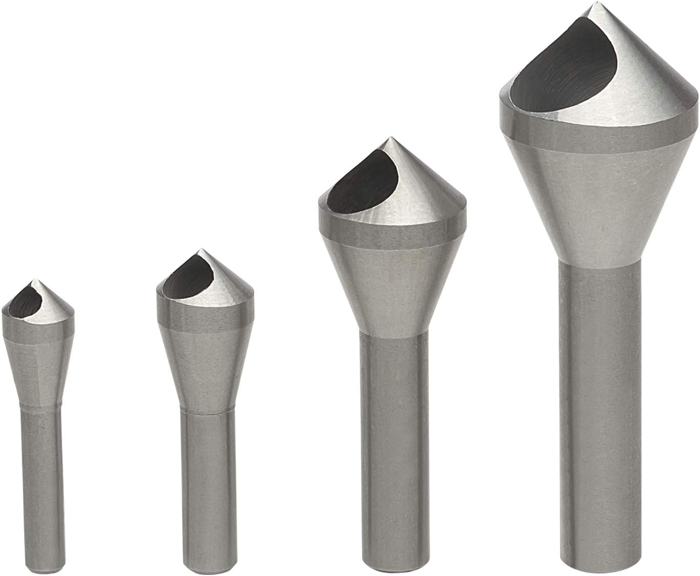 SICWOOD Set 6 Punte Per Smussatura 1/2'' (10°-45°) – Frese In Carburo A 2 Taglienti Per Legno, MDF E Compensato