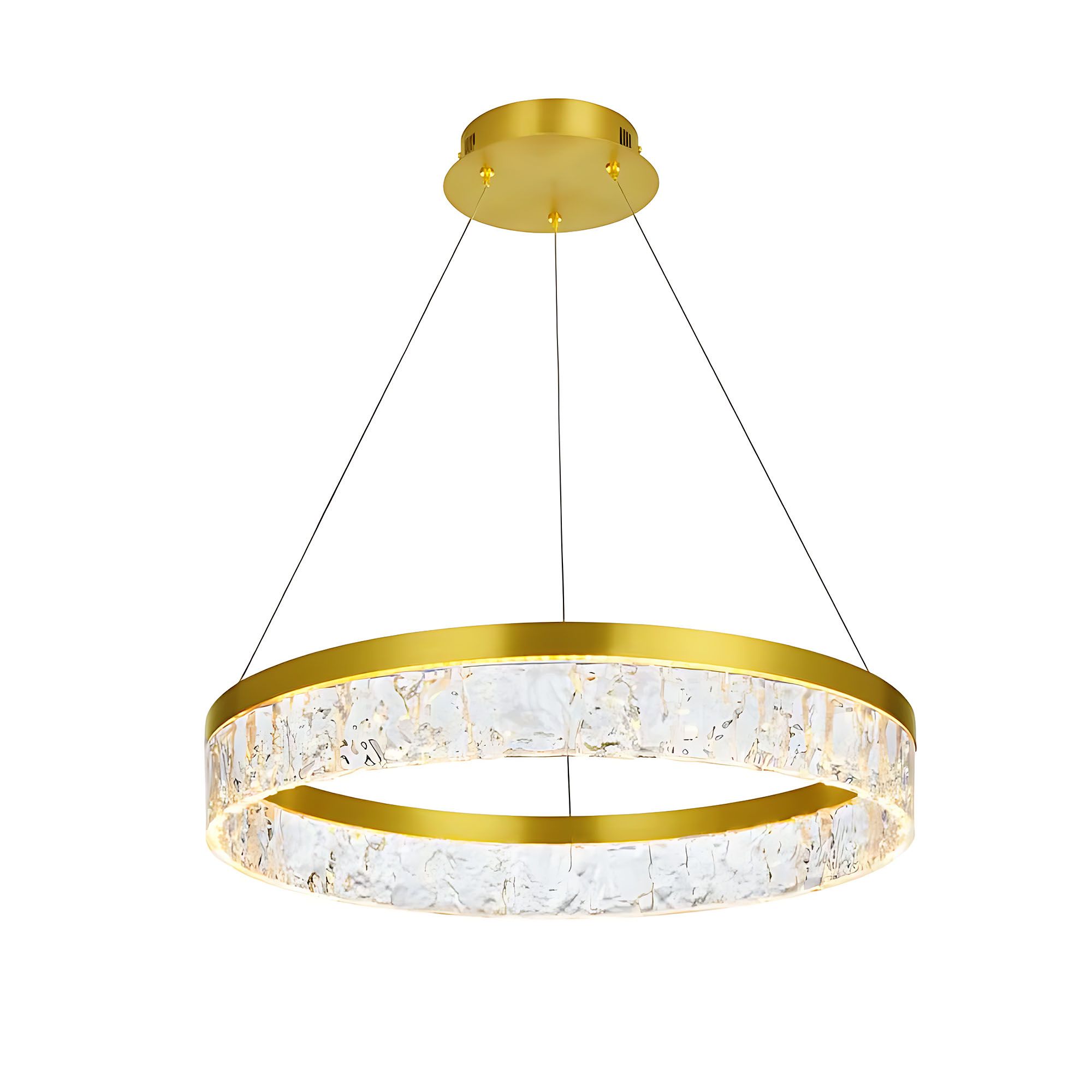 Lampa Sufitowa Wisząca Toolight Lhj046-Cp Złoty 50Cm