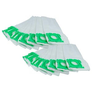 Vhbw 5 Sacchetti In Microfibra Per Aspirapolvere Sebo Airbelt K1, K1 Eco, K1 Family. Sostituisce Sebo 6629ER. Filtro Ad Alta Efficienza, Bianco.