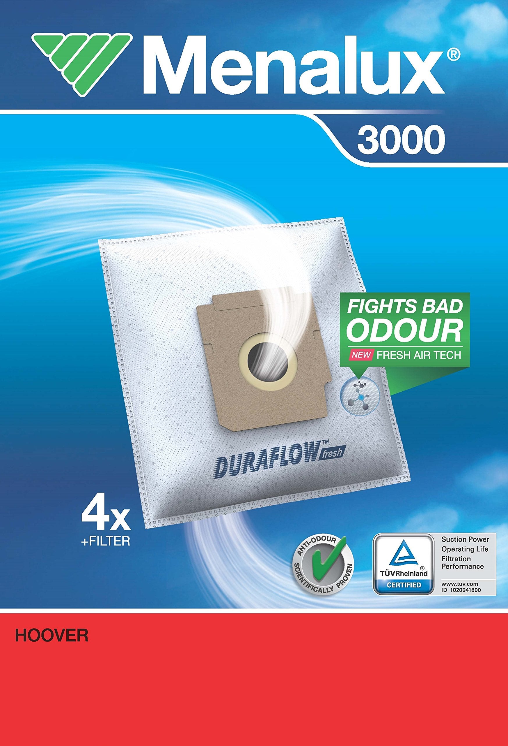 10 Sacchetti Aspirapolvere Per Hoover System 100-500, 1200, 1600, Talent - Ricambi Originali In Microfibra - Foto 5