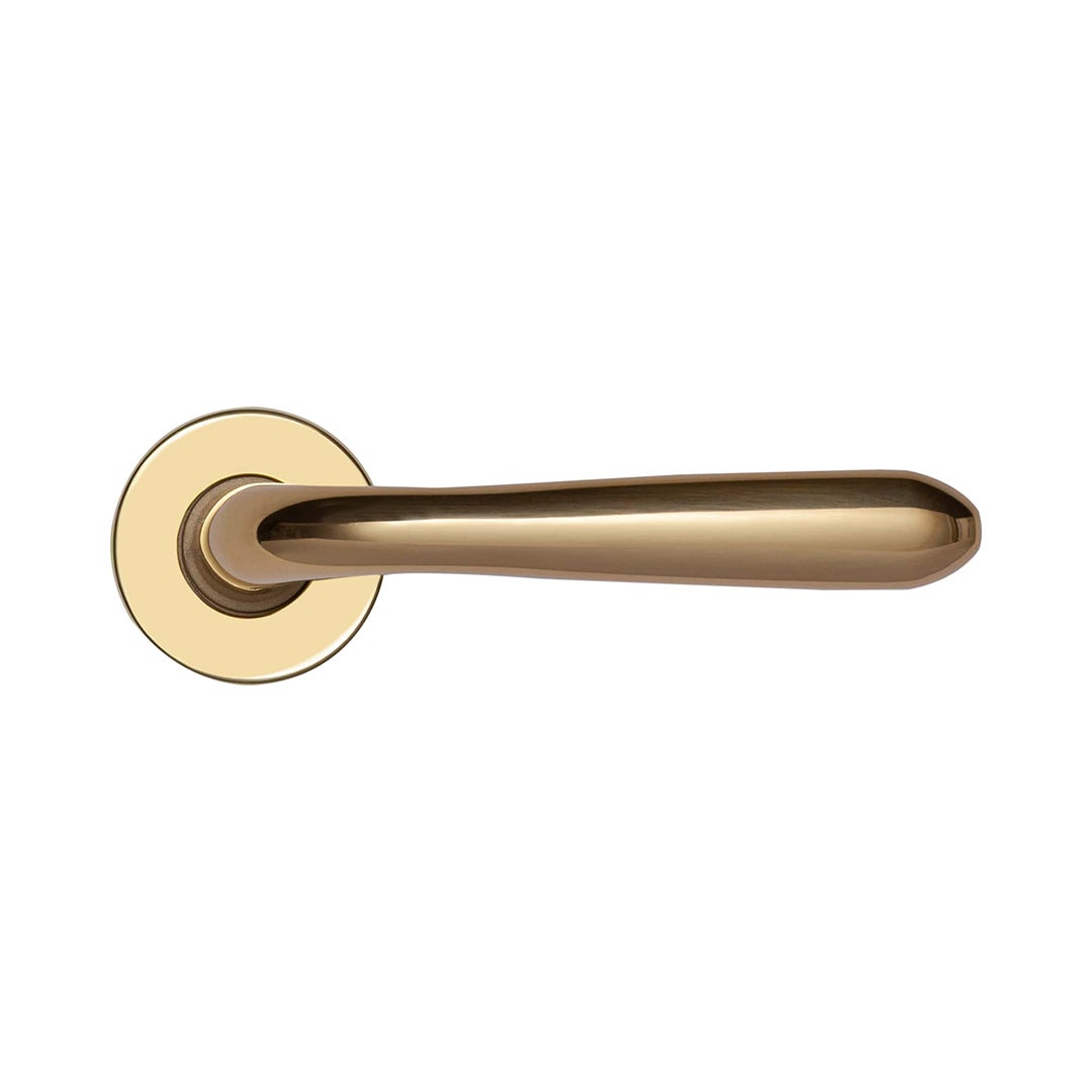 Manijas Contemporáneas Satin Latón Juego De Tiradores Y Pomos De Puerta Eclipse En Latón Satinado - Para Armarios Y Puertas Interiores, Estilo Contemporáneo Tiradores Puerta Latón Satinado