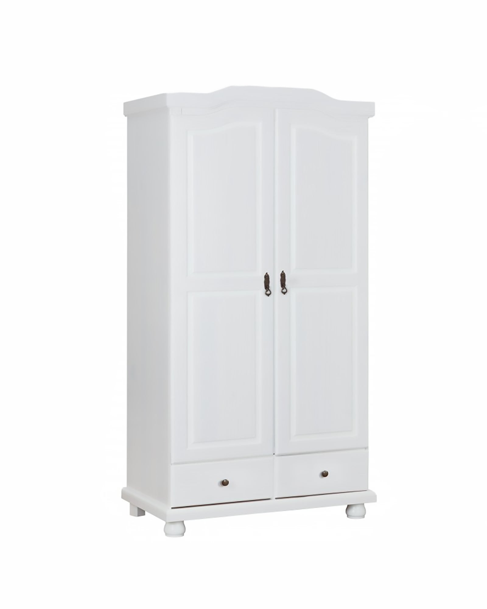 Armoire Deux Portes Avec Deux Tiroirs Finition Pin Massif Coloris Armoire deux portes avec deux tiroirs finition pin massif coloris