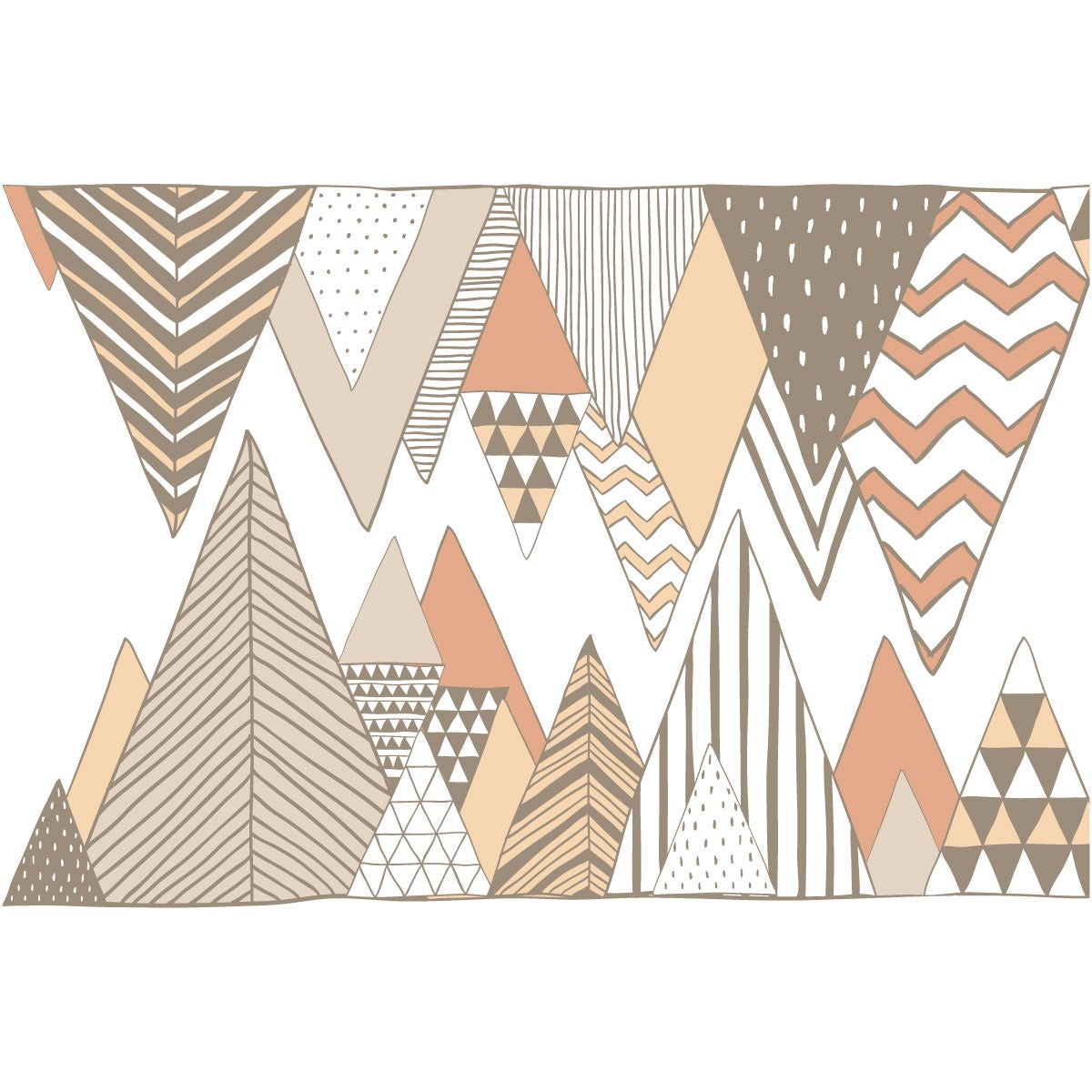 Adesivo montagna scandinavo roncador - Sticker adesivo - adesivi murali - 110x165cm - 4