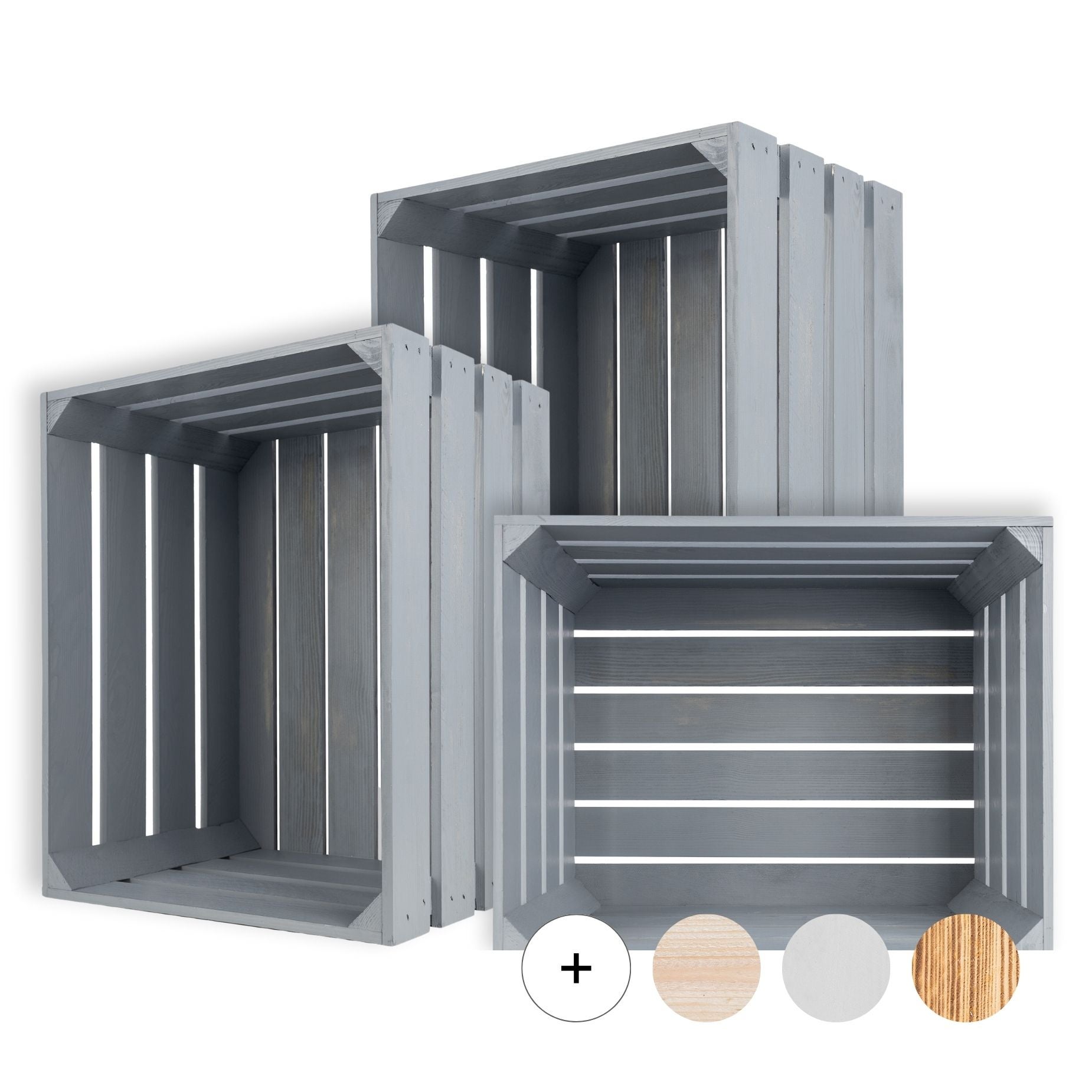 Lot De 5 Caisses E2 Bleues 60x40x20 Cm - Caisses De Rangement Empilables Plastique Robuste - GARDIVO