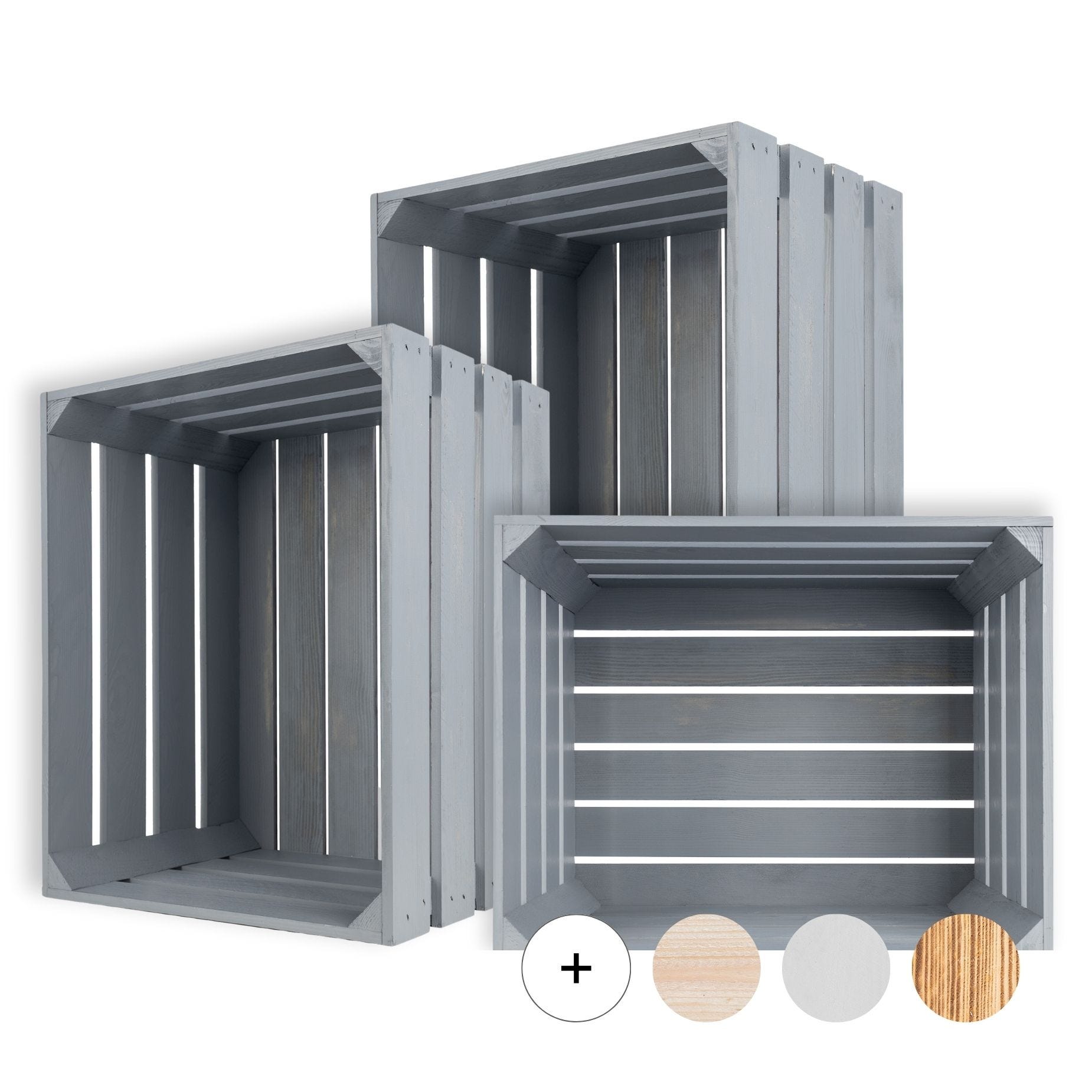 Lot De 5 Caisses E2 Bleues 60x40x20 Cm - Caisses De Rangement Empilables Plastique Robuste - GARDIVO