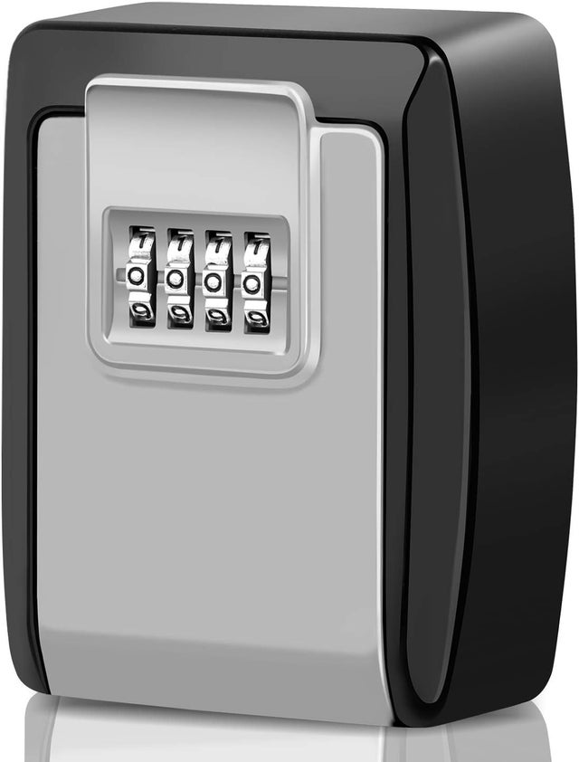 Boîte à Clé Sécurisée [Nouvelle Génération] Grand Coffre A Clef Exterieur Avec 4 Code Cls Durgence Tanche Et La Rouille Boite A Clef Montage Mural Pour Cole Bureau Usine Noir 58266778
