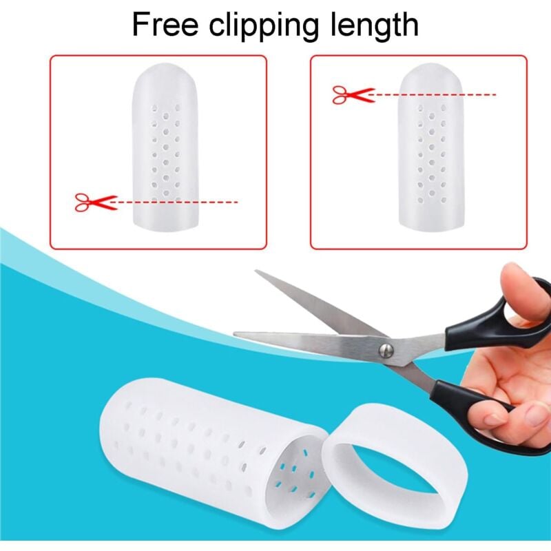 10 Pièces Protège Orteils, Protège Gros Petit Orteil Silicone, Protection doigt de pied Respirants, Protecteurs D'orteil - 3
