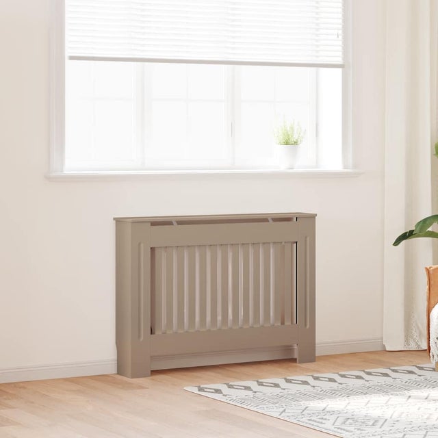 vidaXL Cache-radiateur 112x19x81,5 cm bois d'ingénierie