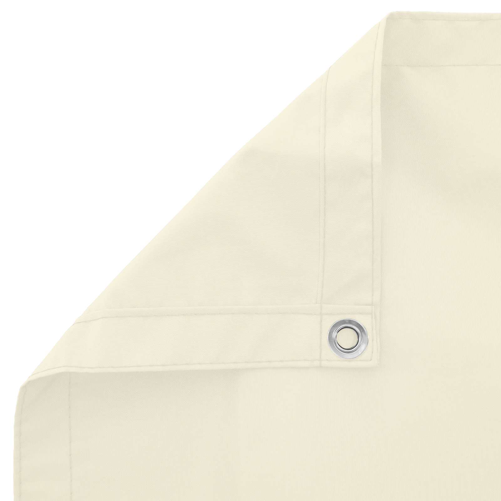 Pantalla de balcón rectangular de tejido Oxford color crema, 100 × 700 ...