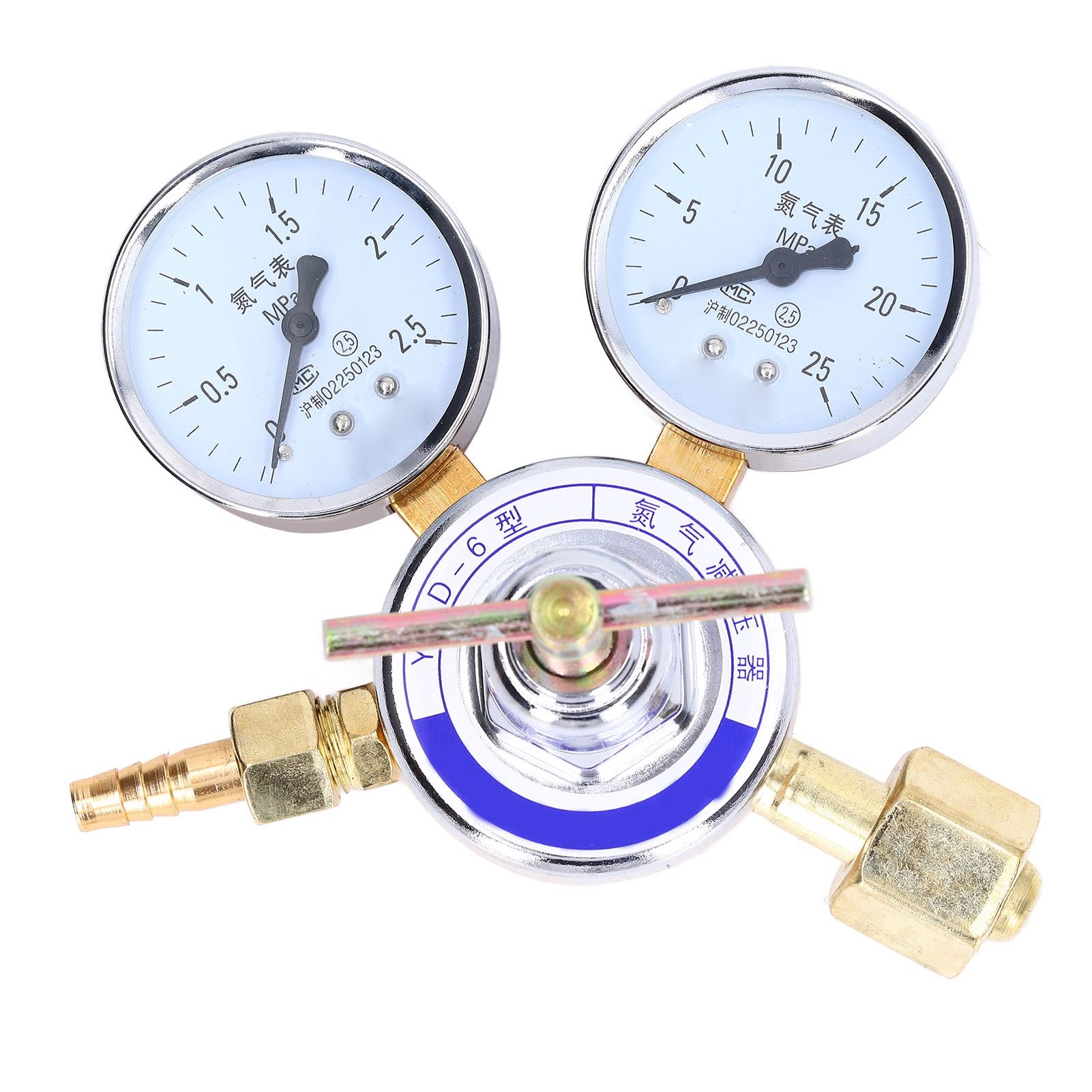 Régulateur De Pression D'azote 16 MPa - Raccord 1/4", Tuyau 6,3 Mm - Pour Climatisation, Test D'étanchéité, Gonflage Pneus - 13