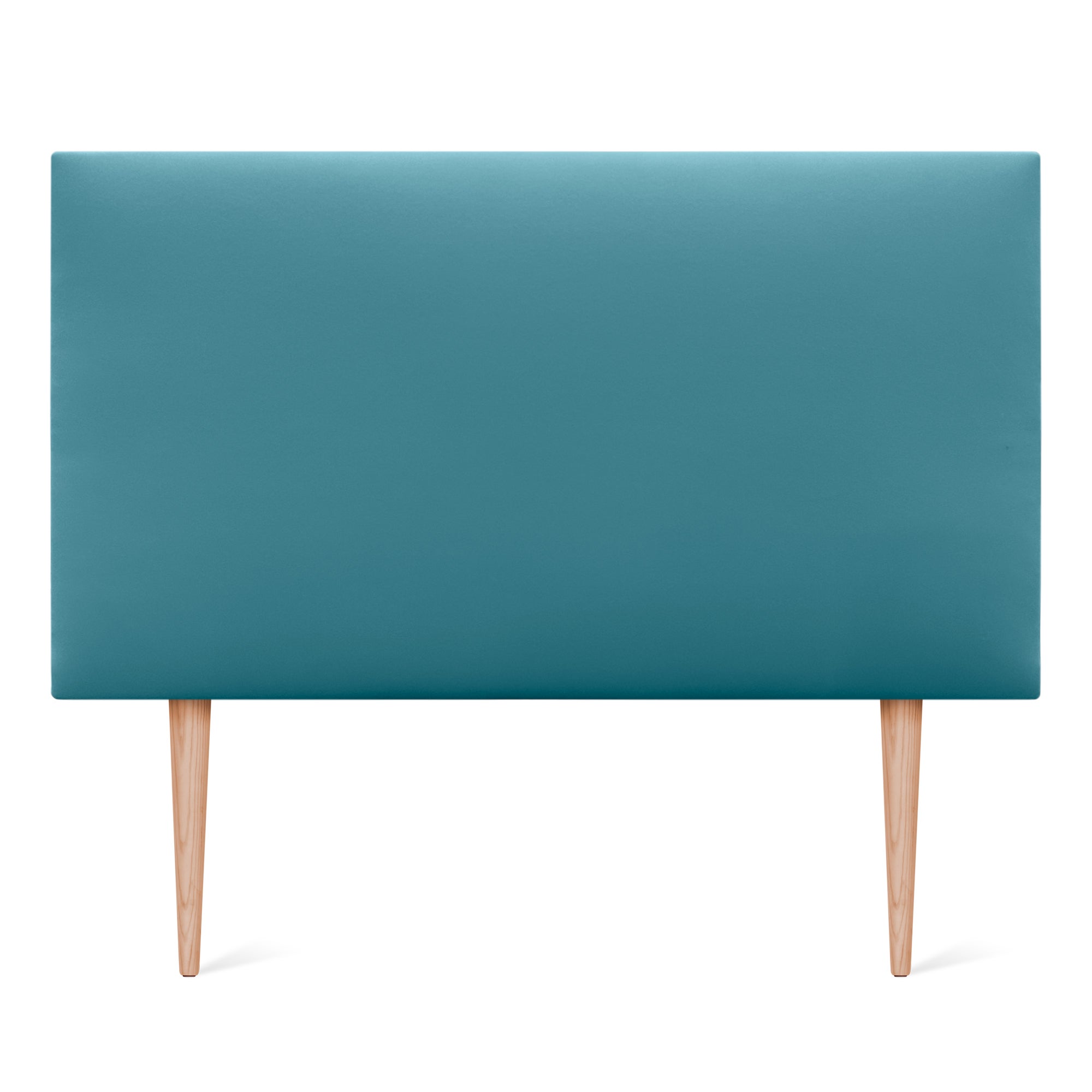 DHOME Cabecero de Polipiel Liso y con Patas cabeceros Cabezal tapizado Cama (Polipiel Turquesa, 110cm (Camas 80/90/105)) - 3