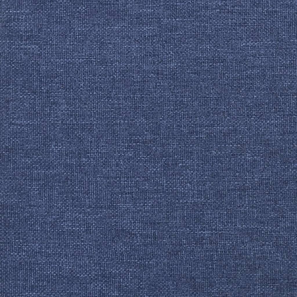 Sommier à lattes avec matelas bleu 100x200 cm en tissu - 9
