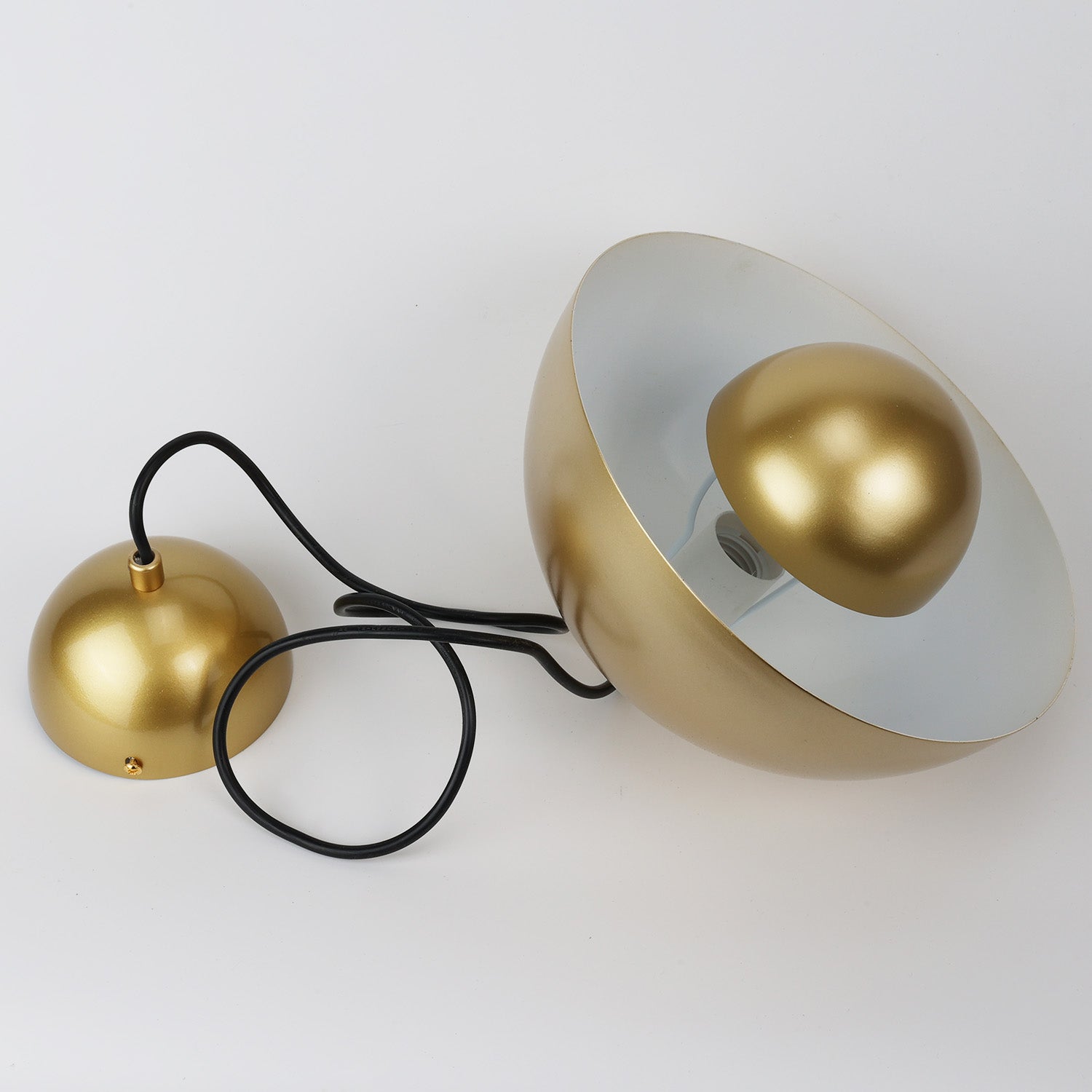 Suspension Plafonnier Lustre Floral Doré E27 avec Design 