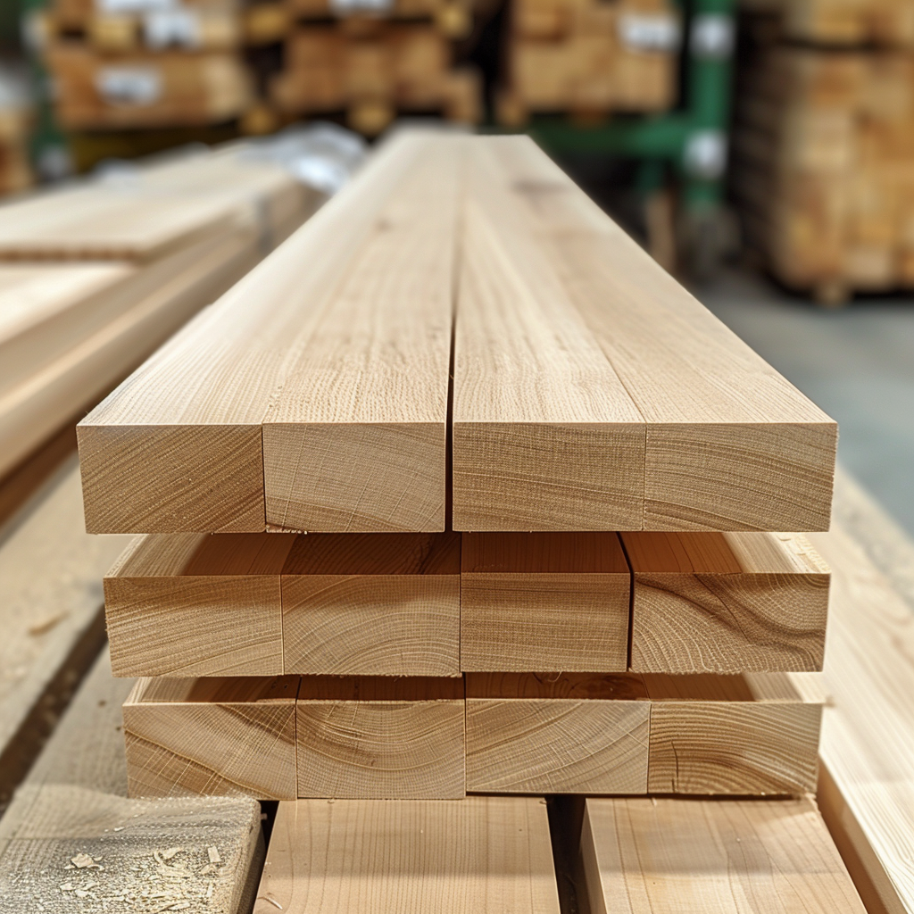 Lote de 6 listones de madera de haya – 32×70 mm – longitud 2,5 m