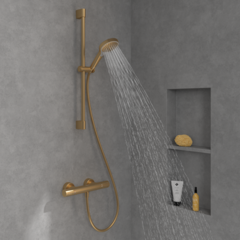 Ensemble de douche 3 jets VILLEROY ET BOCH Verve Showers Or brossé - 2